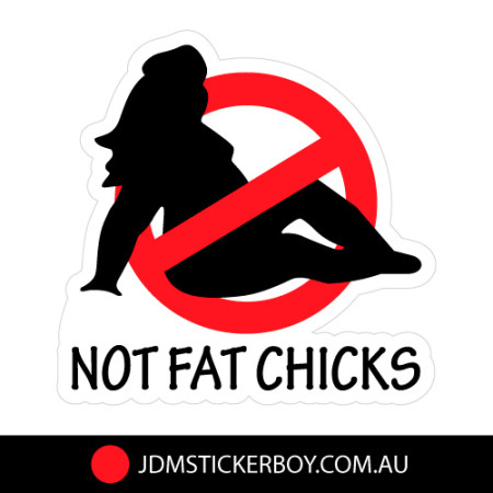 No fat chicks sticker bmw #6